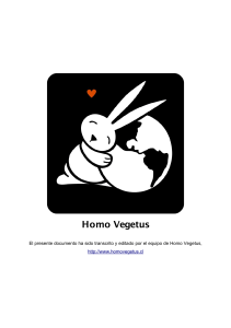 33º Congreso Mundial Vegetariano - Homo Vegetus