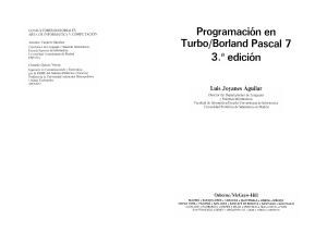 Programacion en turbo pascal - Joyanes Aguilar