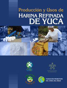 Producción y usos de harina refinada de yuca