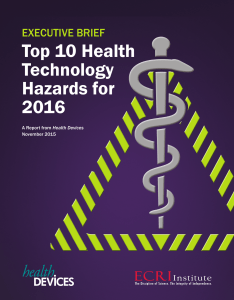 2016 Top 10 Hazards Executive Brief