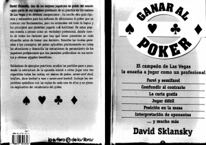 Ganar al Poker - D. Sklansky  by RayoBcn 