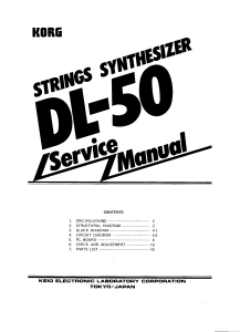 Korg Delta DL-50 Service Manual