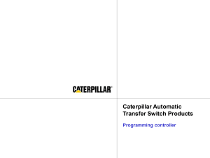 CATERPILLAR-04 ATS Programming