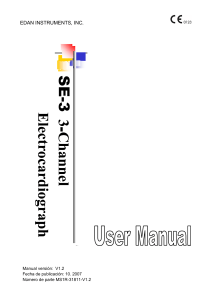 Manual EKG Edan SE-3