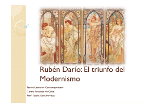 Tema 1. El Modernismo. Ruben Dario.