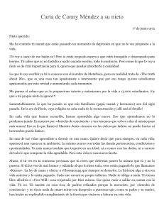 Carta de Conny Méndez a su nieto - Metafisica - web oficial de Conny Mendez