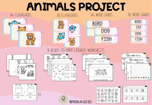 Animals Project Unit for Eduki v2 @mrsruthsclass