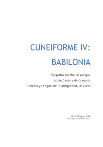 CUNEIFORME IV BABILONIA Epigrafia del Mu