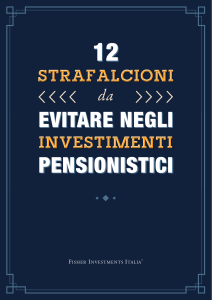 12 Strafalcioni da Evitare Negli Investimenti Pensionistici