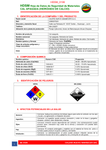 HDS HIDRPXIDO DE CLACIO PDF PROVEEDOR