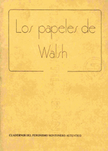 walsh- papeles de walsh