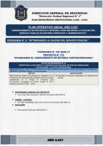 DUR1-PROGRMA 3-OPTIMIZANDO LA CALIDAD DEL SERVICIO POLICIAL-CRIA 105-AFIANZANDO EL CONOCIMIENTO EN MATERIA CONTRAVENCIONAL