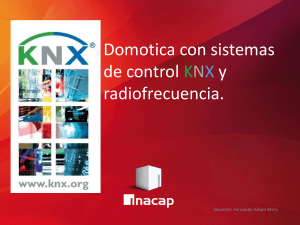 Domótica con sistemas de control KNX y radiofrecuencia