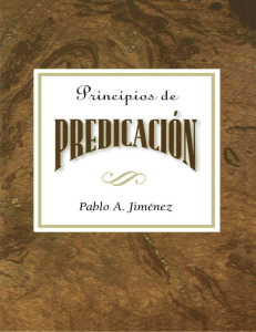 Jiménez, P. - Principios de la Predicacion