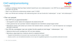 CAO welzijnsmonitoring Petrochemie