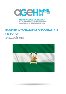 Examen oposiciones geografía e historia Andalucía 2014
