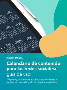 Guía Calendario de Publicaciones RRSS