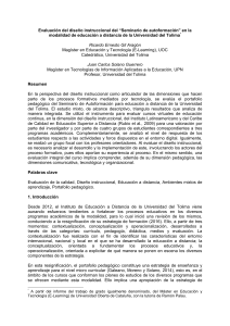 Evaluación del diseño instruccional del “Seminario de autoformación” en la modalidad de educación a distancia de la Universidad del Tolima