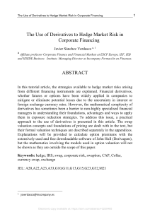 SSRN-id3230485 (2) The use of derivatives to hedge market risk in corpotare financing