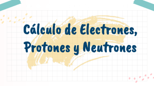 Número de neutrones y configuración electrónica
