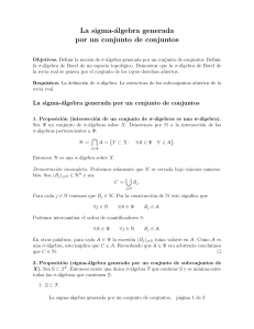 sigma algebra generated by a set of sets