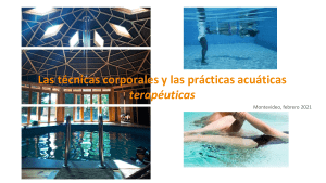 Las técnicas en las prácticas corporales acuáticas terapéuticas