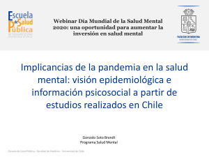 implicancias para la salud mental de la pandemia vision epidemiologica e informacion psicosocial a partir de estudios realizados en chile