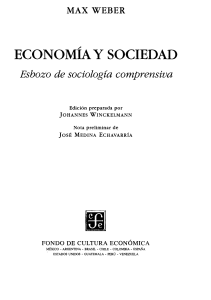 Weber - Economía y Sociedad - Cap 1