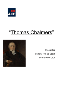 Thomas Chalmers, trabajo social 