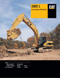 Excavadora hidraulica 330cl caterpillar manual
