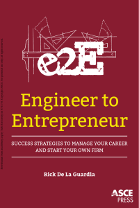 De ingeniero a emprendedor- estrategias de éxito para administrar su carrera y comenzar su propia empresa