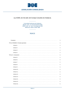 Ley 4 2005, de 8 de abril, del Consejo Consultivo de Andalucía