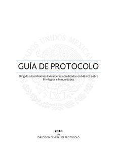 GUIA DE PROTOCOLO SRE 2018