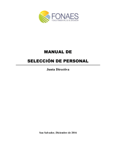 MANUAL DE SELECCION FONAES PDF