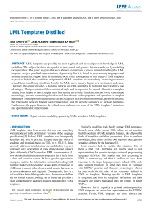 UML Templates Distilled