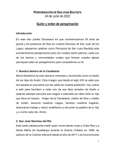 Guión-audio Peregrinación 2022 SJB