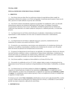 NCh Elec 4-2003 Inst. Consumo Baja Tensión