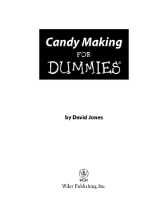 David Jones, Candy Making For Dummies (2005)