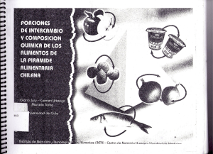 Porciones de intercambio y composicion quimica de los alimentos de la piramide alimentaria chilena (1)