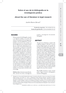 Sobre el uso de la bibliografía en la investigación jurídica
