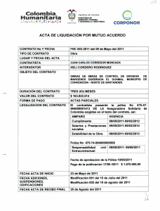 24A. ACTA DE LIQUIDACION - OBRA