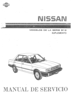 Manual de mecánica Nissan Sentra, Sunny, Tsuru B12, E16