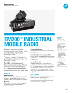 EM200 Especificaciones