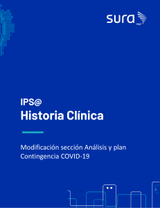 Instructivo IPSA Historia clínica