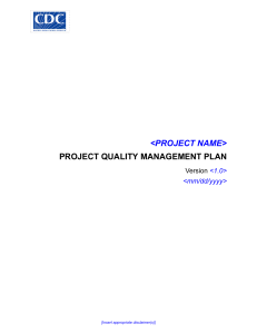 CDC UP Quality Management Plan Template (1)