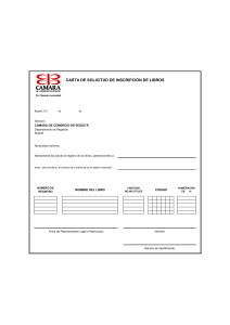 FORMATOS CAMARA DE COMERCIO