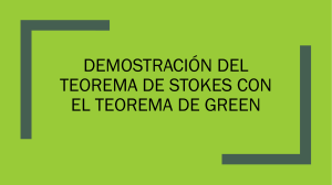 Demostración del teorema de Stokes con el teorema de Green