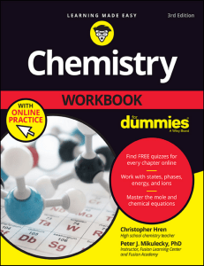 Chemistry Workbook for Dummies, 3rd Edition (2017) [Unformatted]