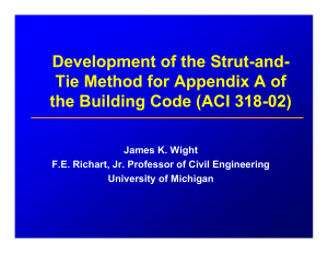 Development of the Strut-andTie Method
