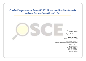 Cuadro Comparado Ley 30225 Dec Leg 1341 con fe de erratas  